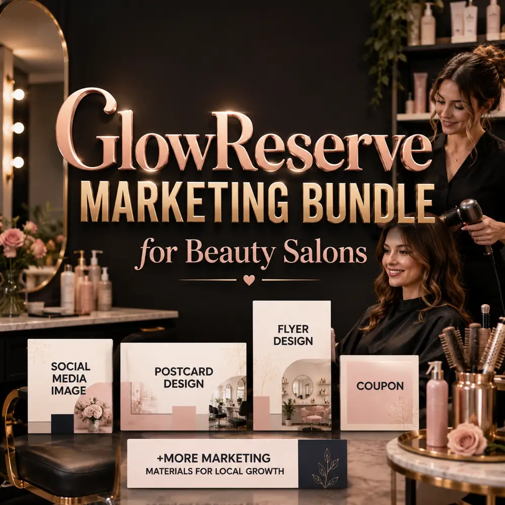 GlowReserve Marketing Bundle for Beauty Salons