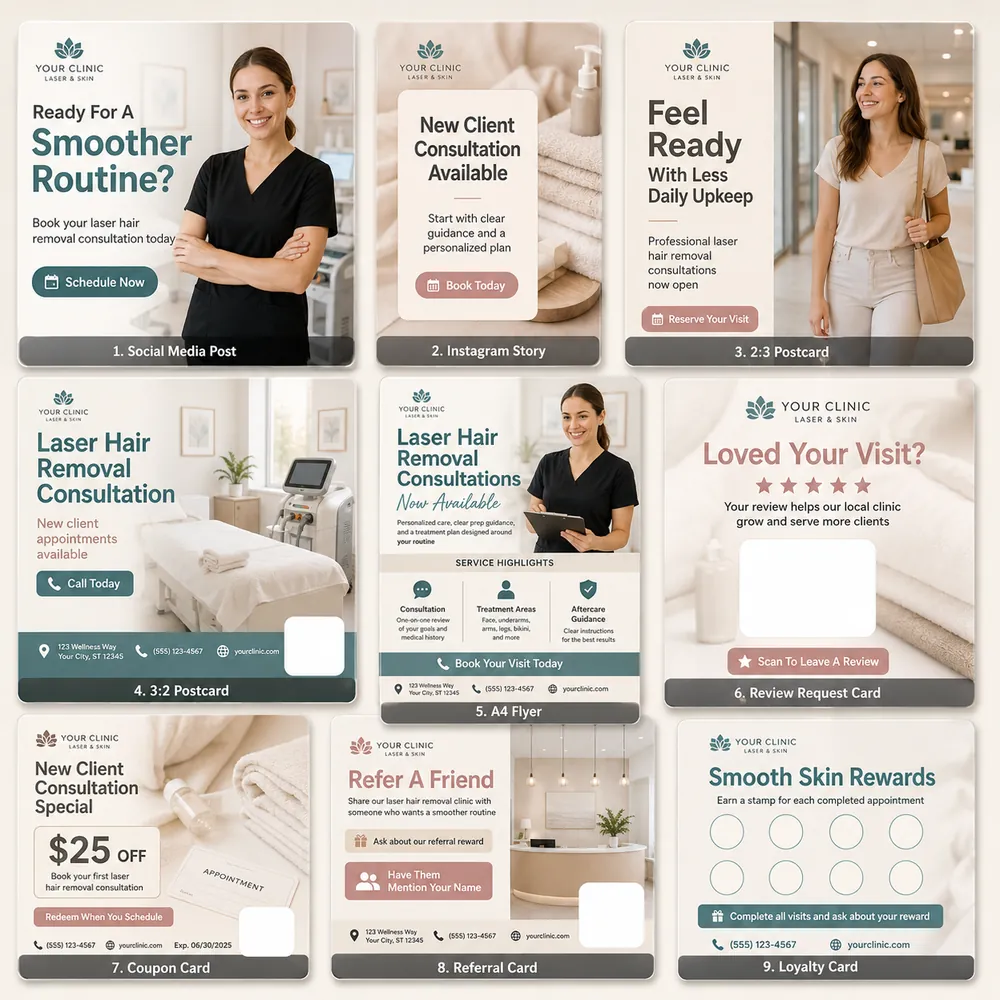 SmoothGlow Marketing Kit for Laser Hair Removal Studios - Image 5